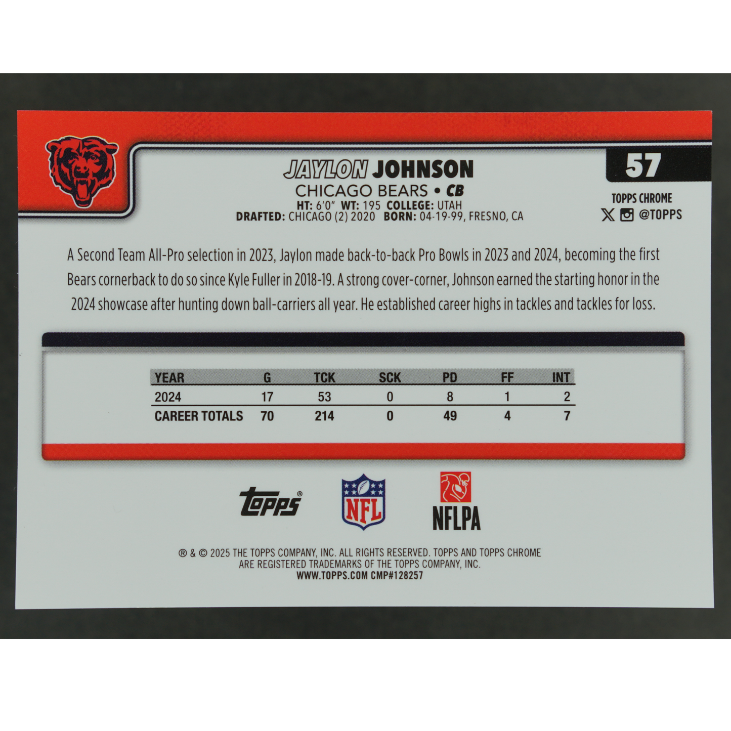 Jaylen Johnson 2025 Chrome 10/25 #57