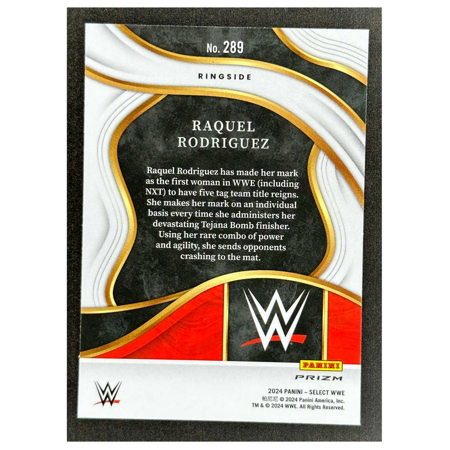 Raquel Rodriguez 2024 Select Ringside Tiger #289