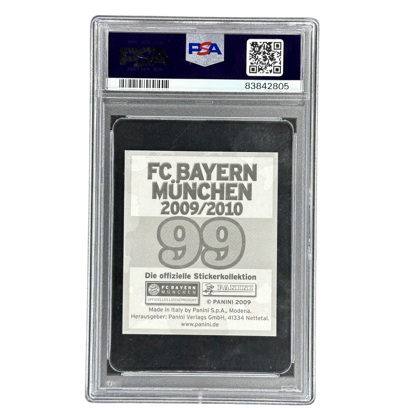 Miroslav Klose 2009 FC Bayern München Panini Sticker PSA 6 #99