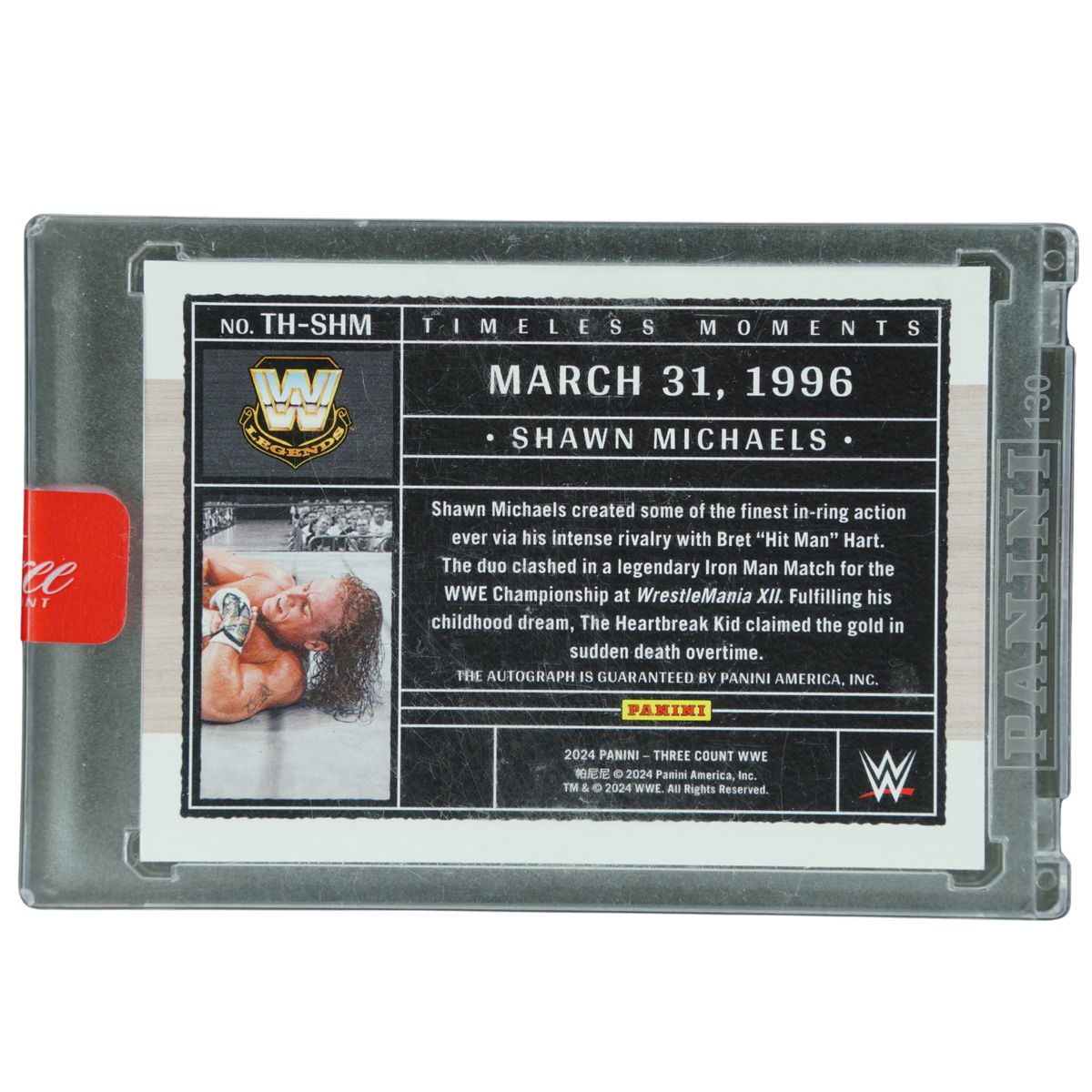 Shawn Michaels 2024 Three Count Timeless Moments 70/99 #TH-SHM