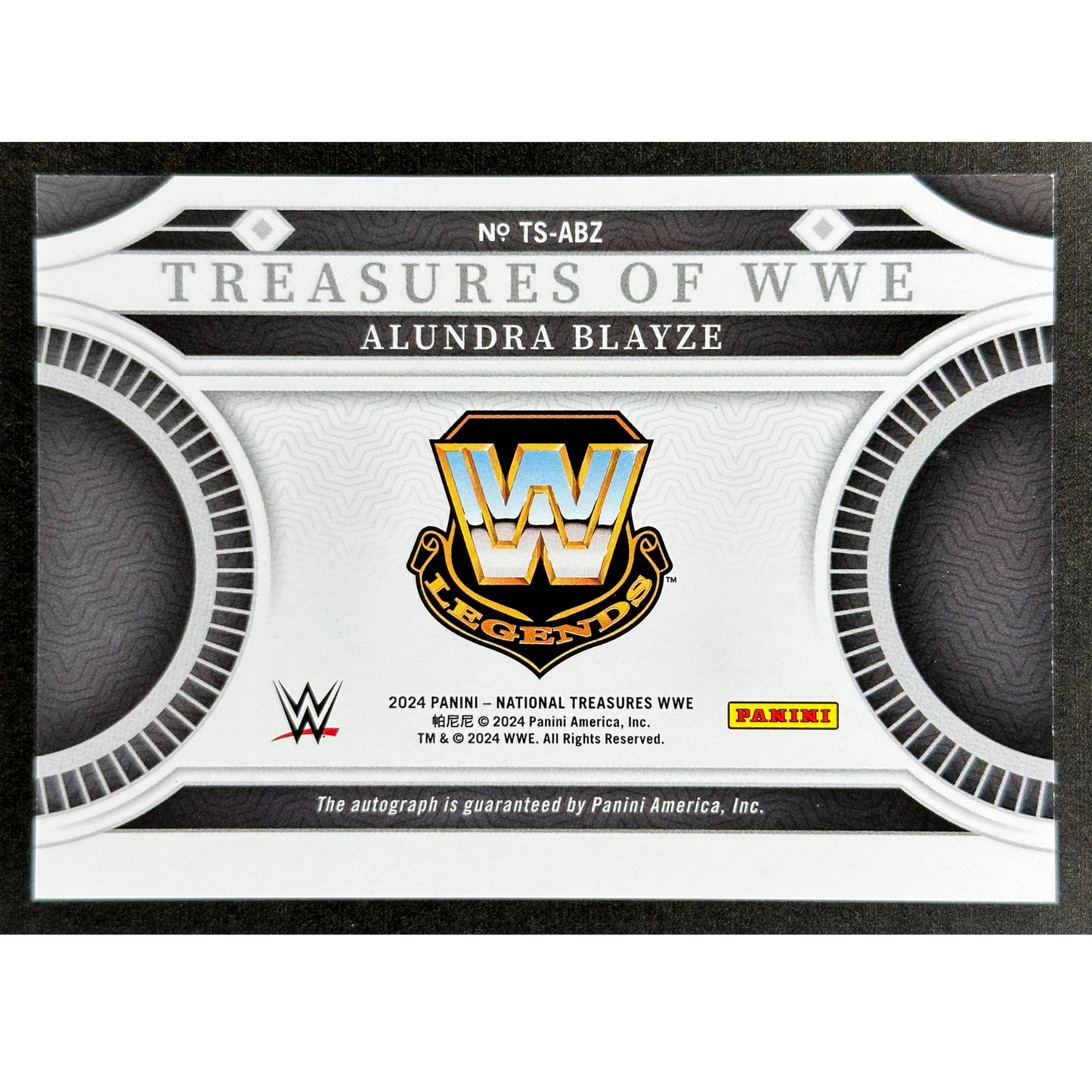 Alundra Blayze 2024 National Treasures of WWE Auto 61/75 #TZ-ABZ
