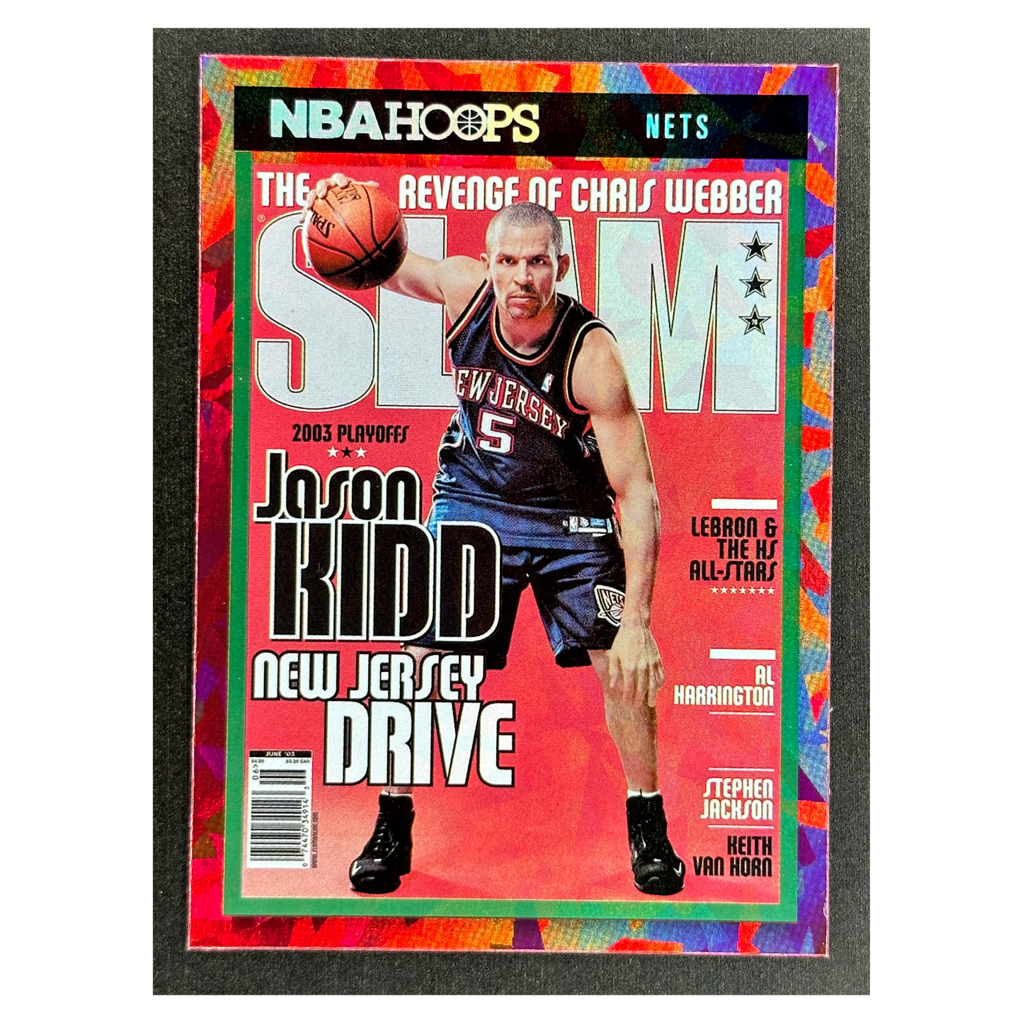 Jason Kidd 2021 Hoops Slam Green Ice #70