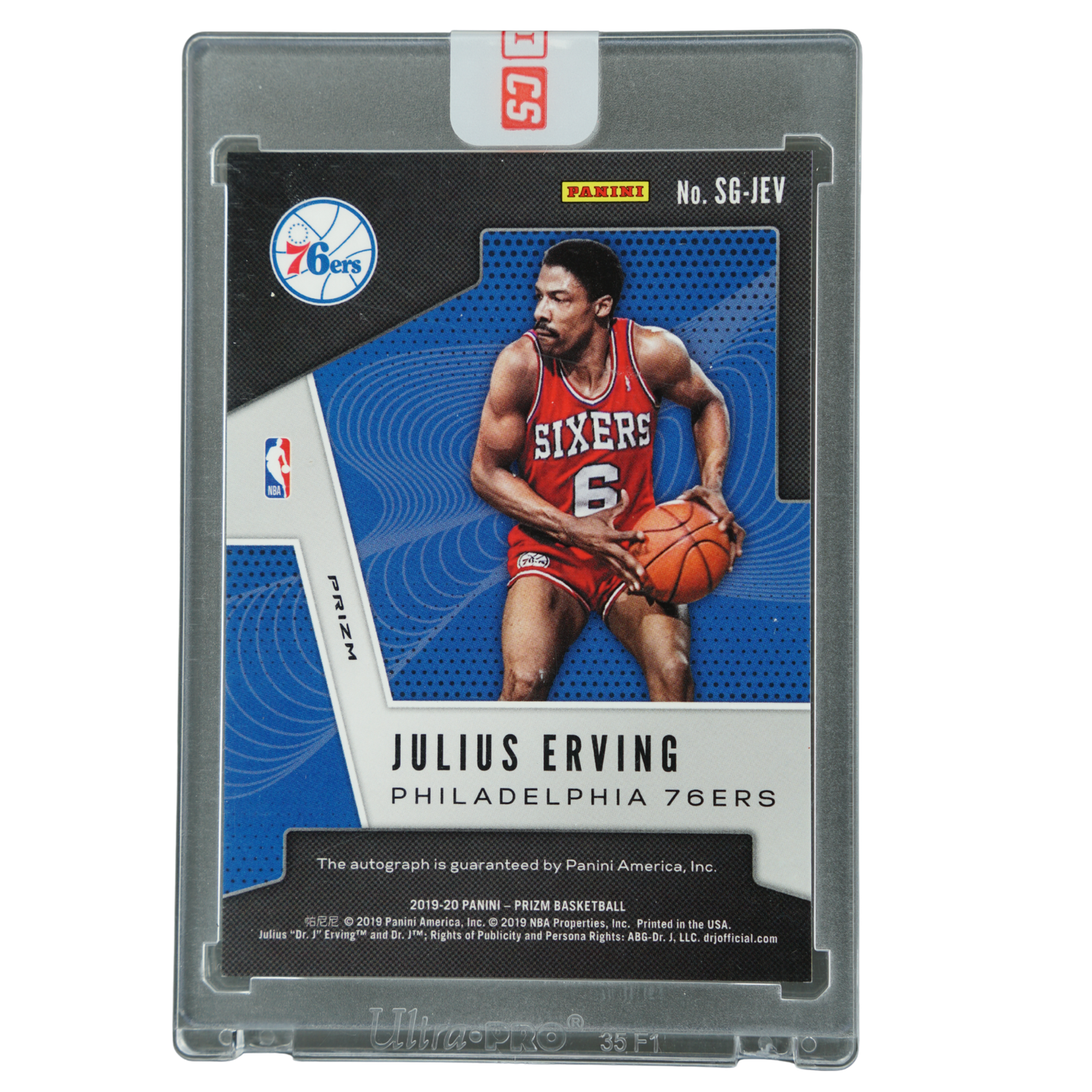 Julius Erving 2019 Prizm Auto #SG-JEV
