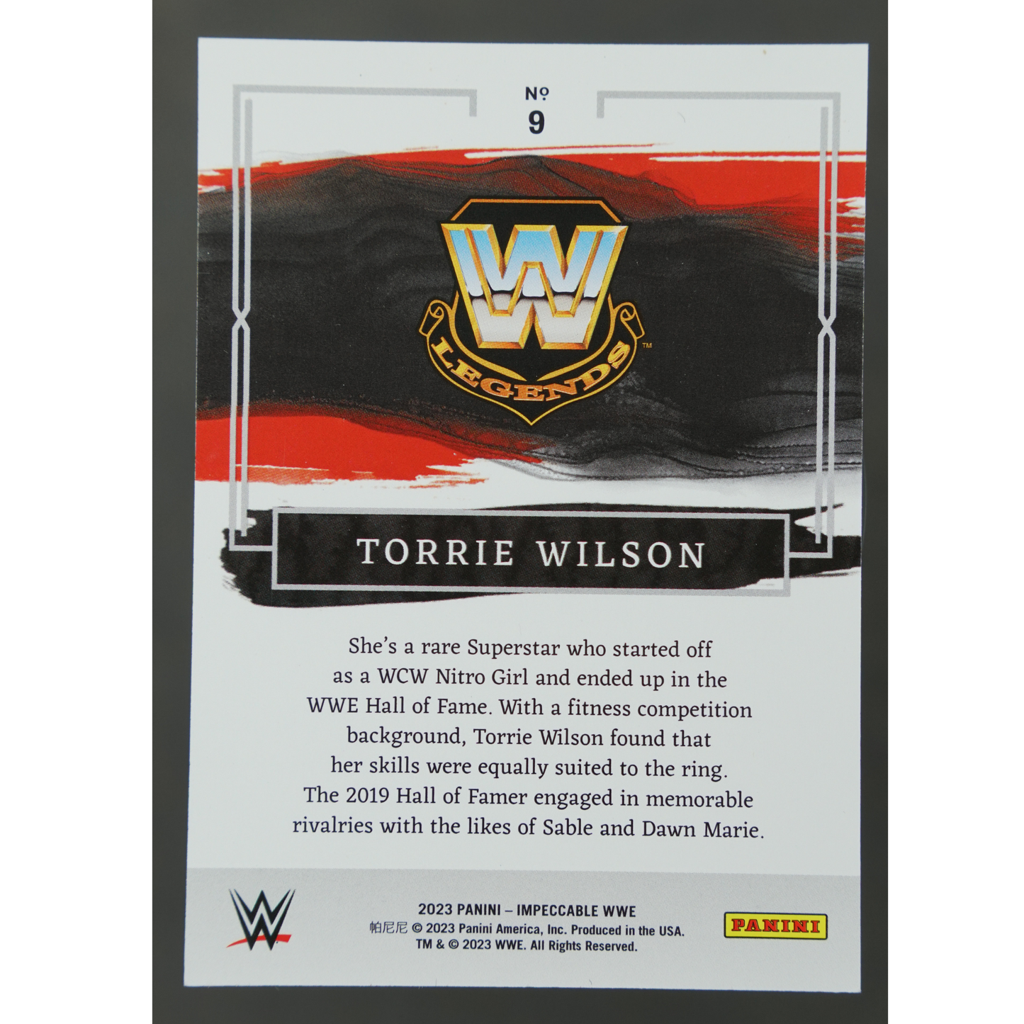 Torrie Wilson 2023 Impeccable 30/49 #9