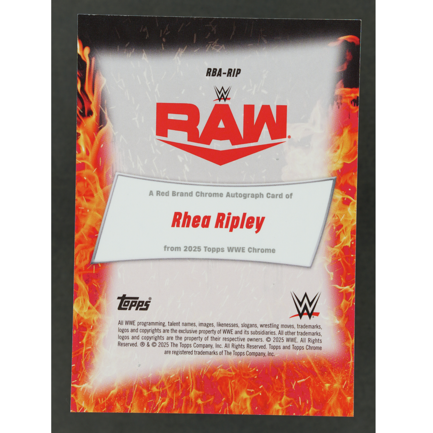 Rhea Ripley 2025 Chrome Red Brand Auto Geometric #RBA-RIP