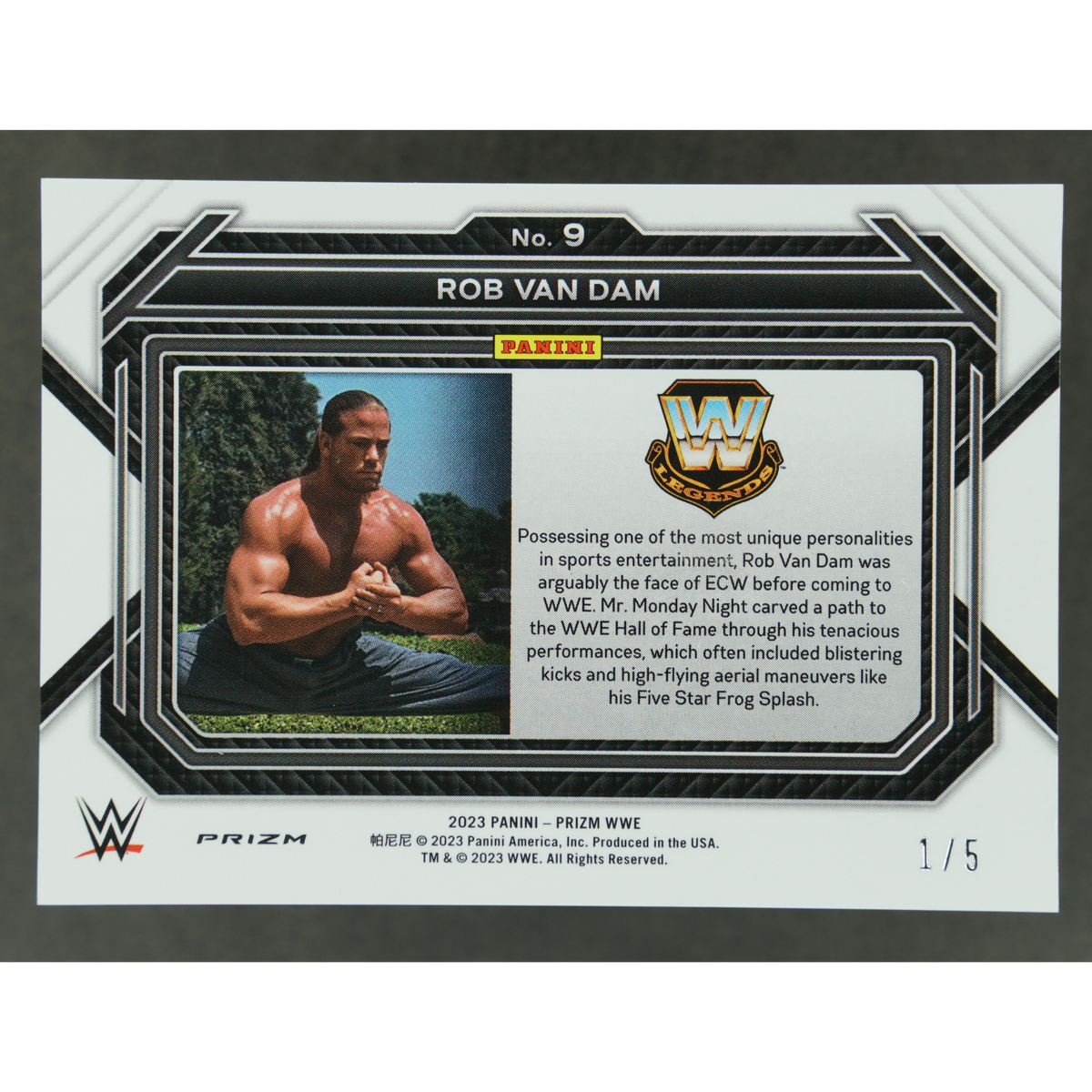 Rob Van Dam 2023 Prizm Gold Shimmer 1/5 #9