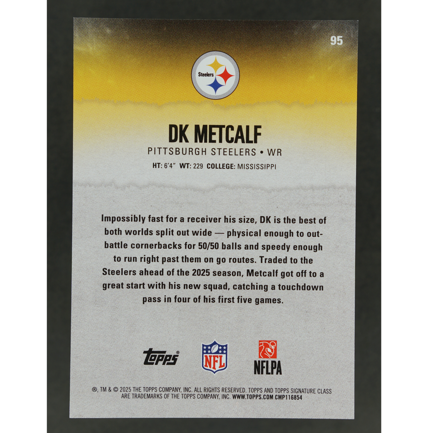 DK Metcalf 2025 Topps Signature Class 48/50 #95