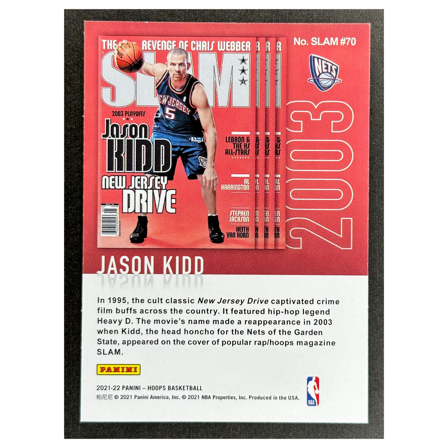 Jason Kidd 2021 Hoops Slam Green Ice #70