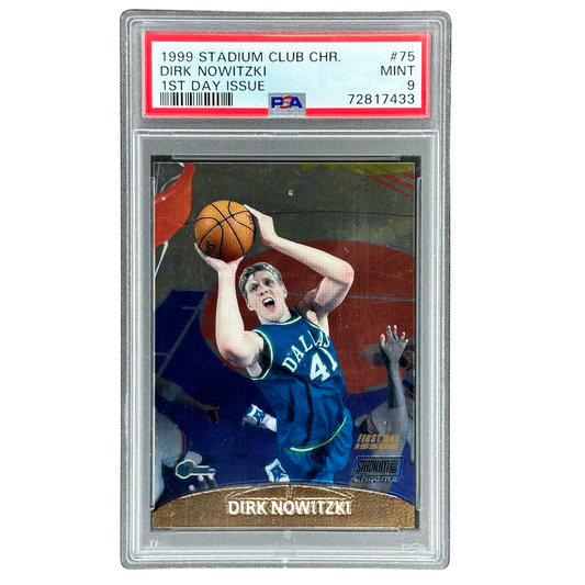 Dirk Nowitzki 1999 Stadium Club Chrome 1st Day Issue 26/100 PSA 9 #75