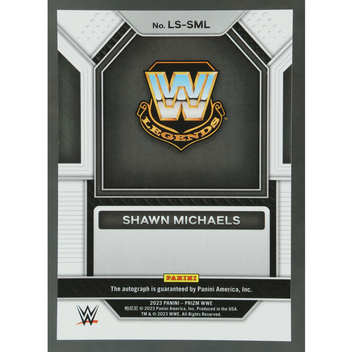 Shawn Michaels 2023 Prizm Legendary Signatures Auto #LS-SML