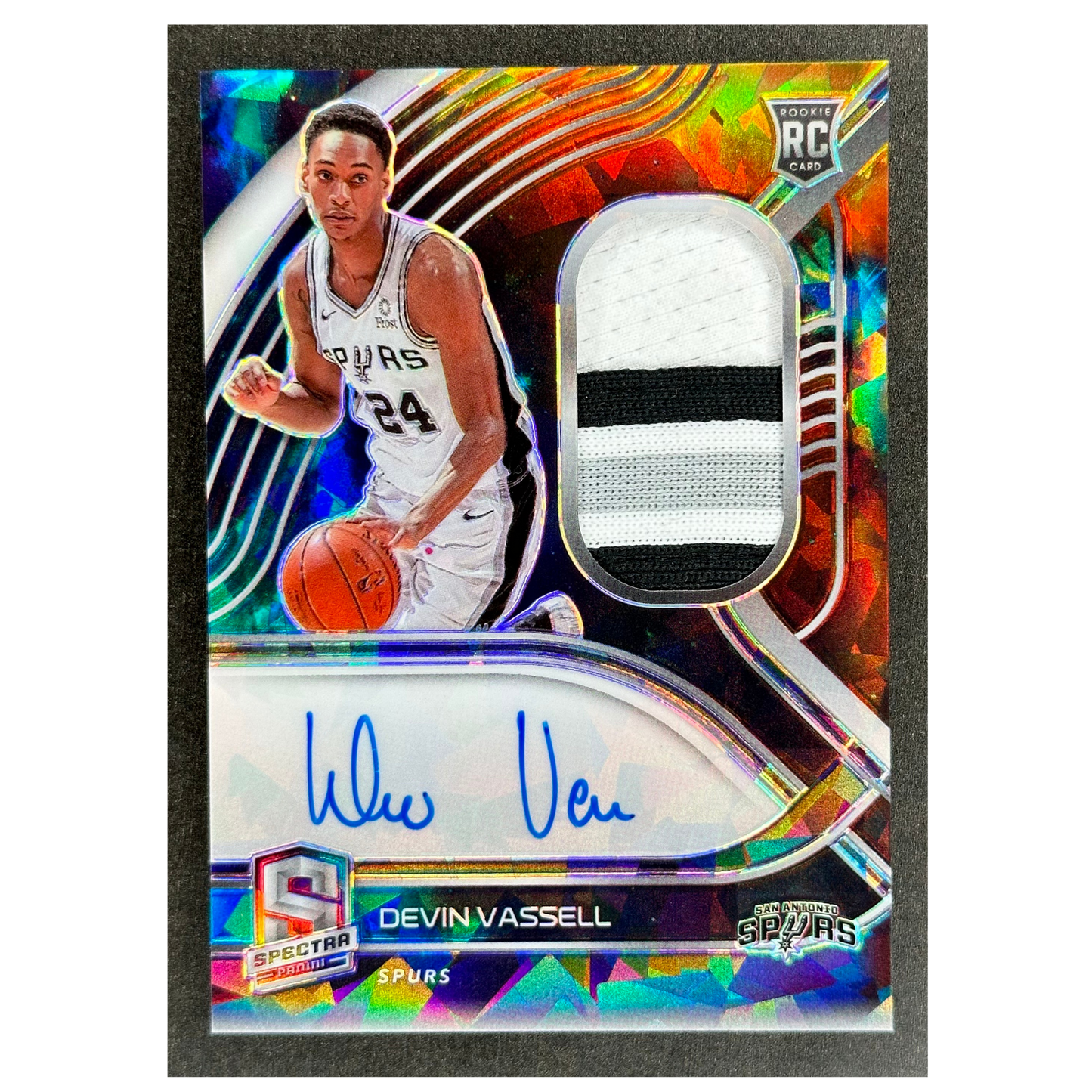 Devin Vassell 2020 Spectra 5/35 Patch Auto RC Rookie Card RPA #200