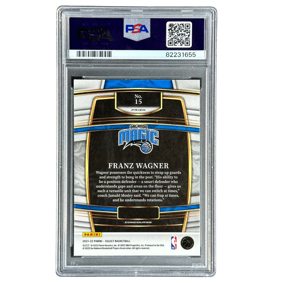 Franz Wagner 2021 Select Tri-Color RC Rookie Card PSA 10 #15