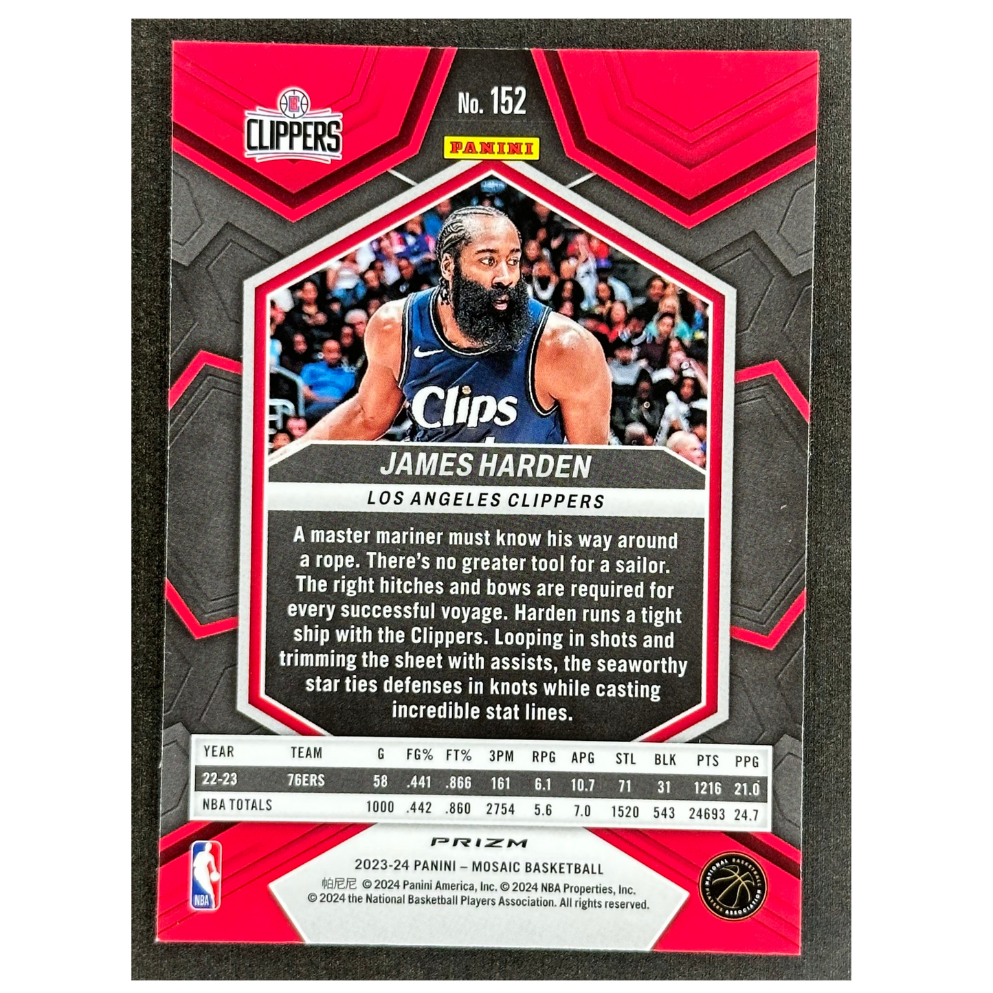 James Harden 2023 Mosaic Genesis #152