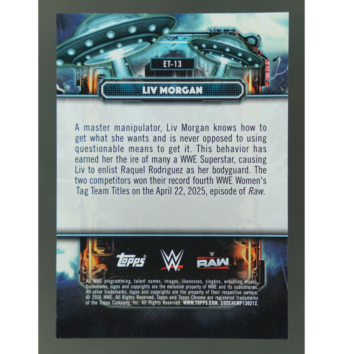 Liv Morgan 2026 Cosmic Extraterrestial Talent 31/50 #ET-13