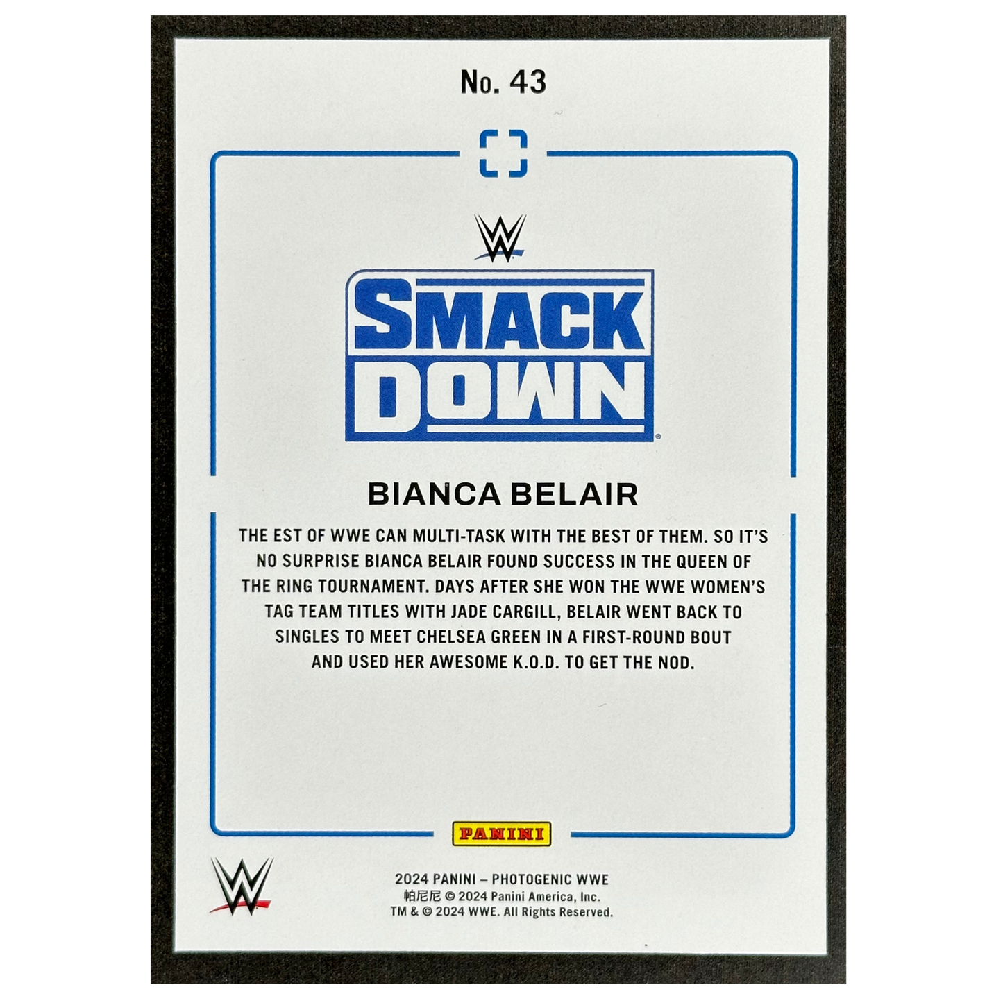 Bianca Belair 2024 Photogenic 60/75 #43