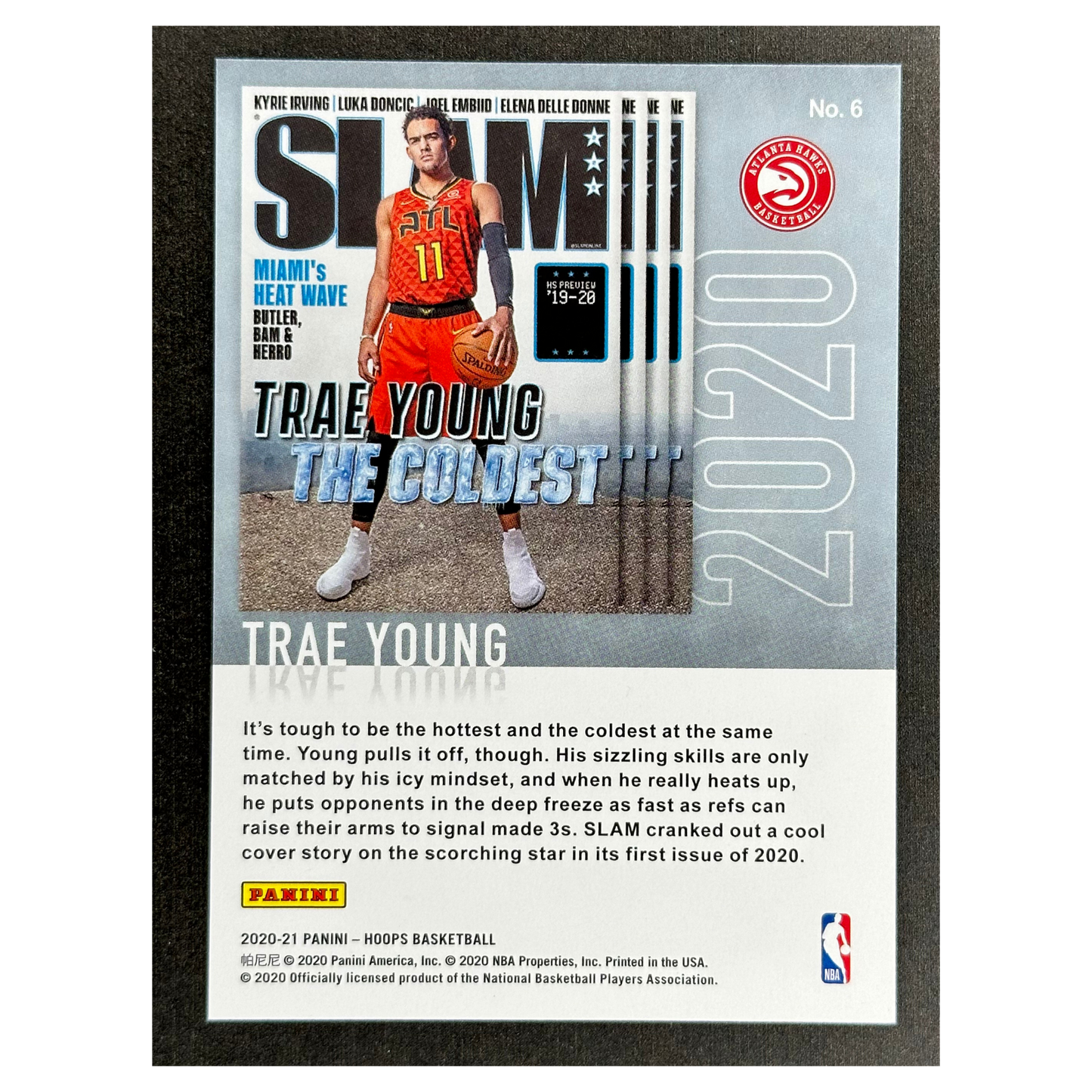Trae Young 2020 Hoops Slam Green Explosion 25/89 #6