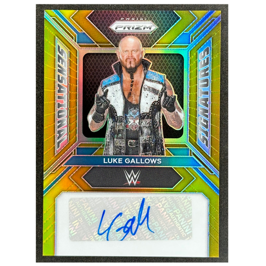 Luke Gallows 2024 Prizm Gold Auto 4/10 #SS-GAL
