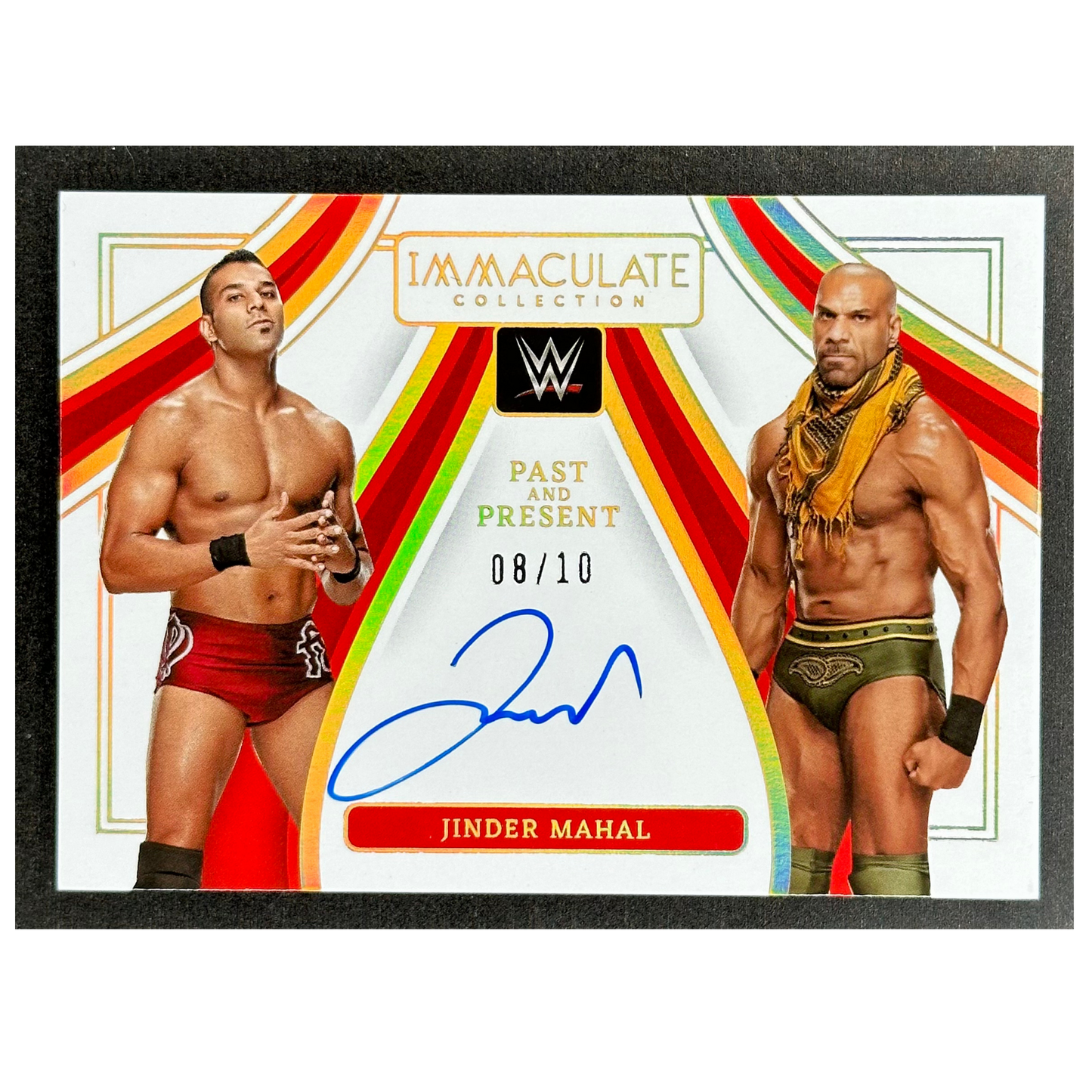 Jinder Mahal 2023 Immaculate Past and Present Auto 8/10 #PP-JMH