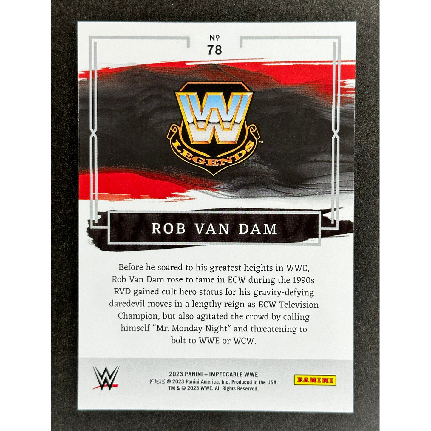 Rob Van Dam 2023 Impeccable 22/25 #78