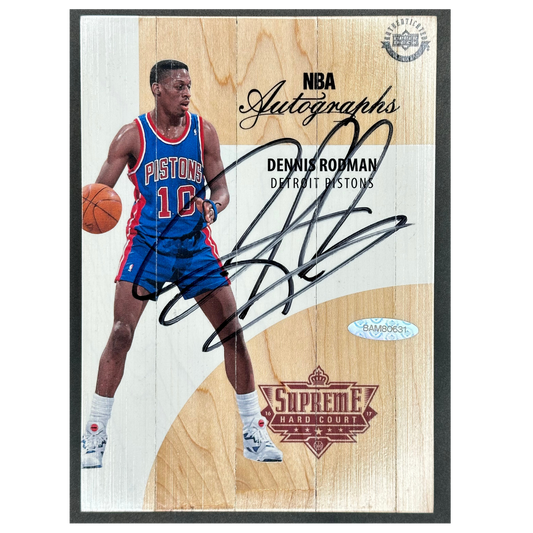 Dennis Rodman 2016 Supreme Hard Court Floor Memorabilia Auto #A-RD