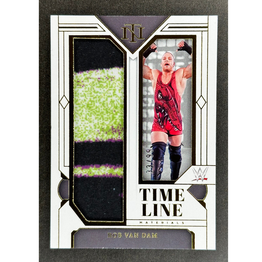 Rob Van Dam 2024 National Treasures Time Line Memorabilia 33/99 #TM-RVD