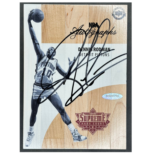Dennis Rodman 2016 Supreme Hard Court Floor Memorabilia Auto #BWA-RD