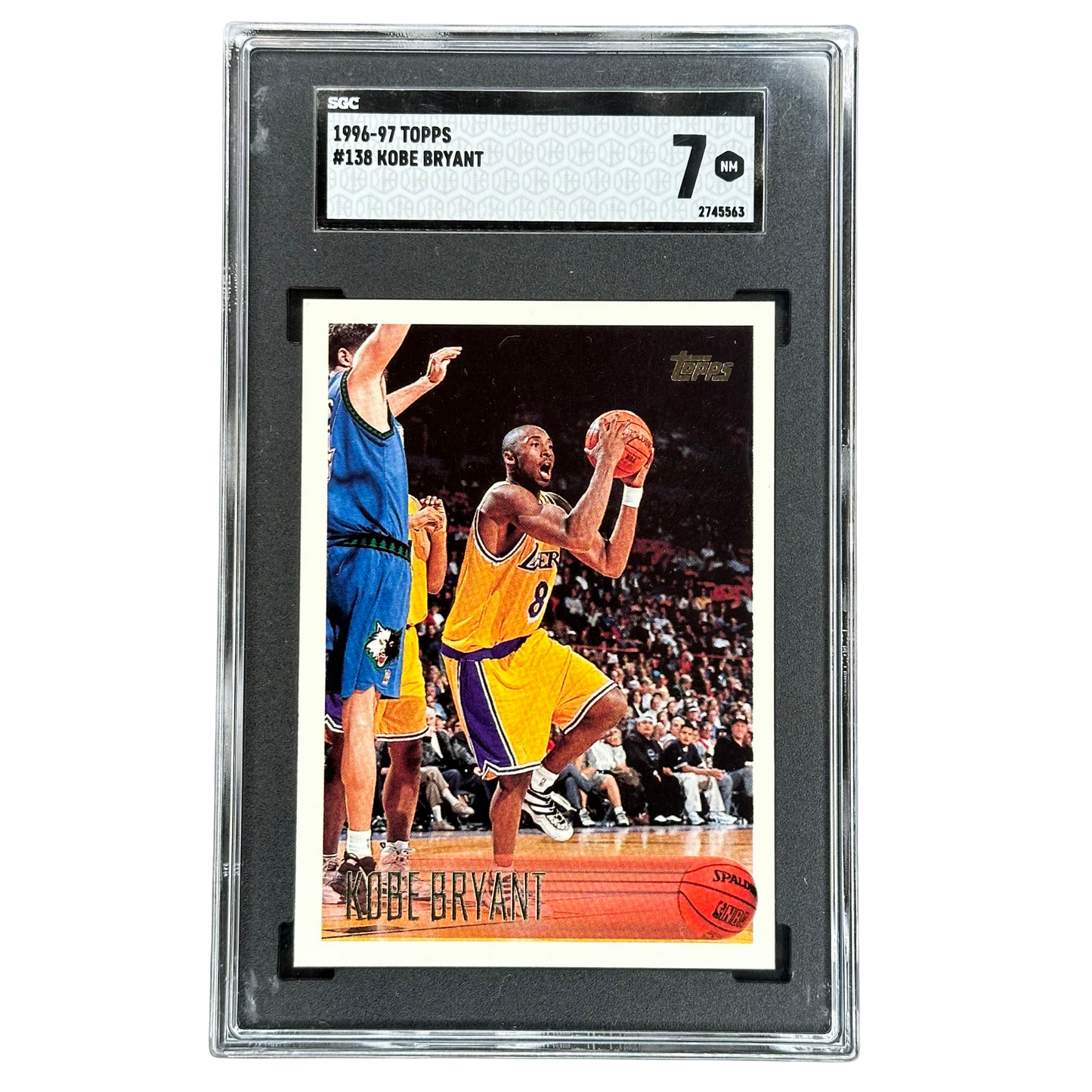 Kobe Bryant 1996 Topps RC Rookie Card SGC 7 #138