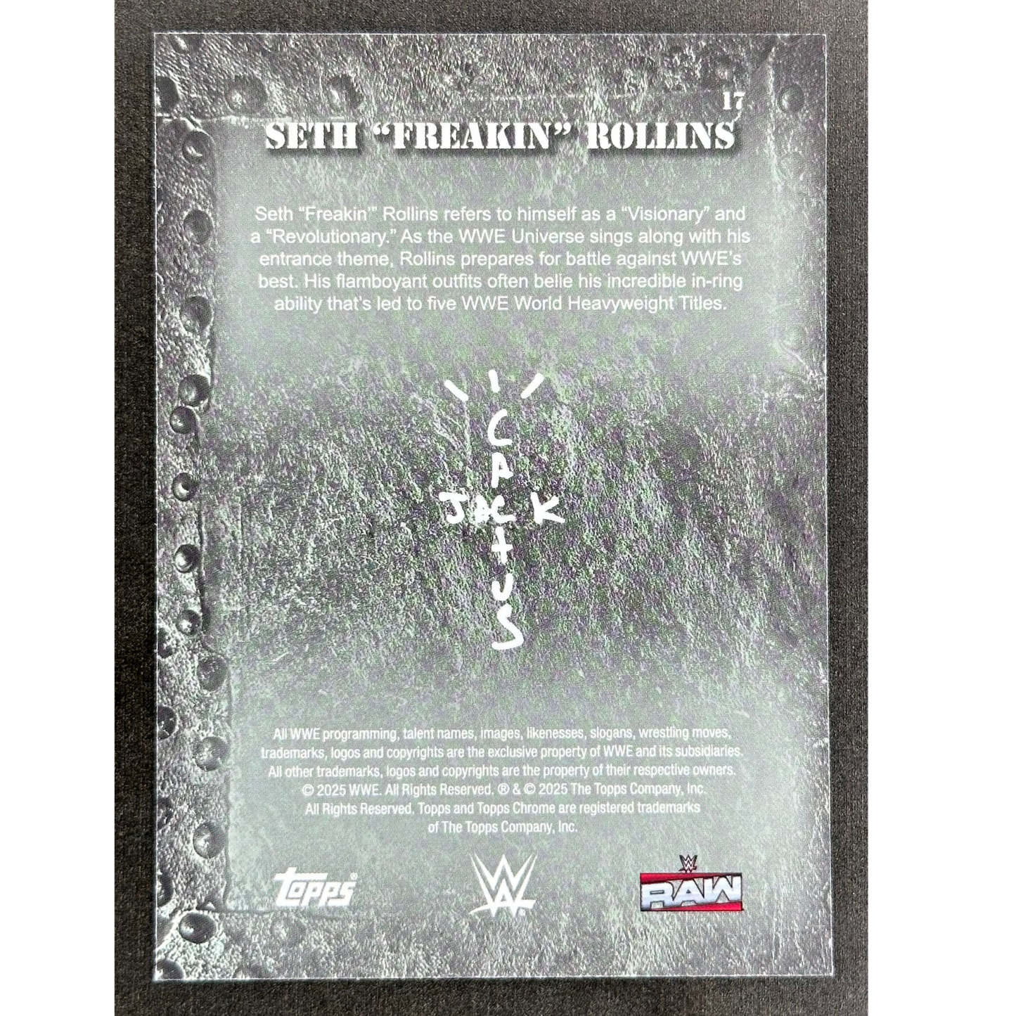 Seth Rollins 2025 Cactus Jack 80/150 #17