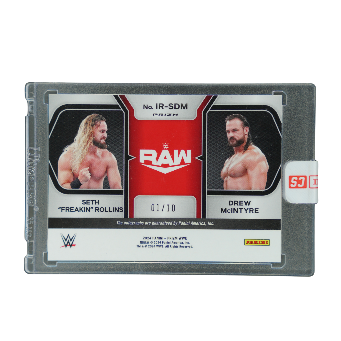 Seth "Freakin" Rollins und Drew McIntyre 2024 Prizm Iconic Rivals Dual Auto 1/10 #IR-SDM