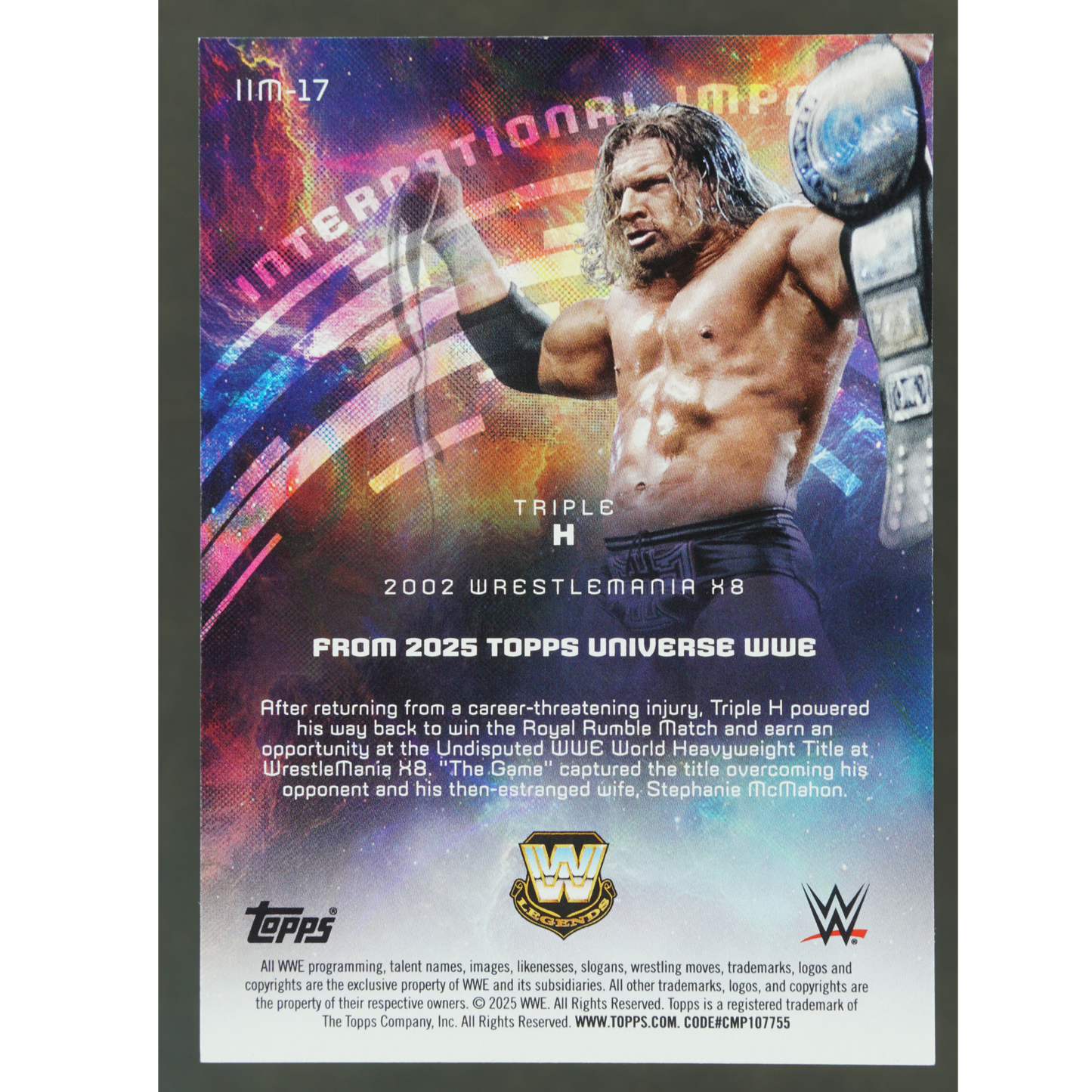Triple H 2025 Universe International Impact 52/75 #IIM-17