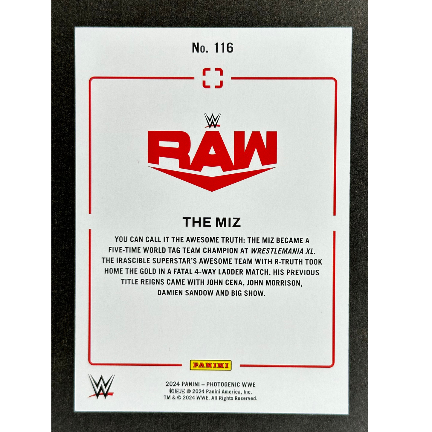 The Miz 2024 Photogenic 16/25 #116