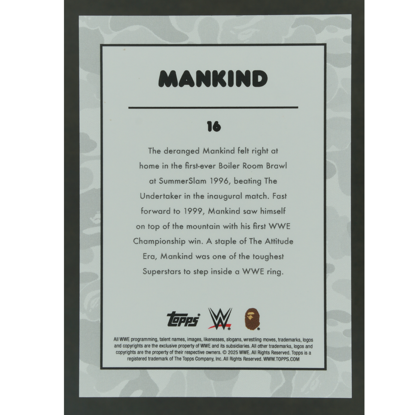 Mankind 2025 Bape 134/150 #16