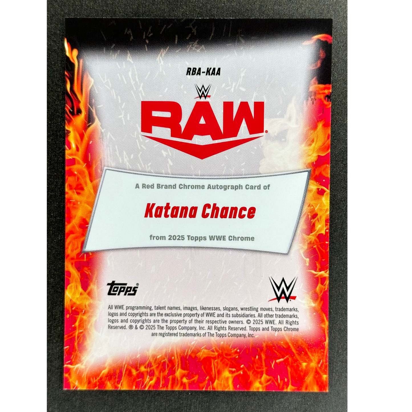 Katana Chance 2025 Chrome Auto #RBA-KAA