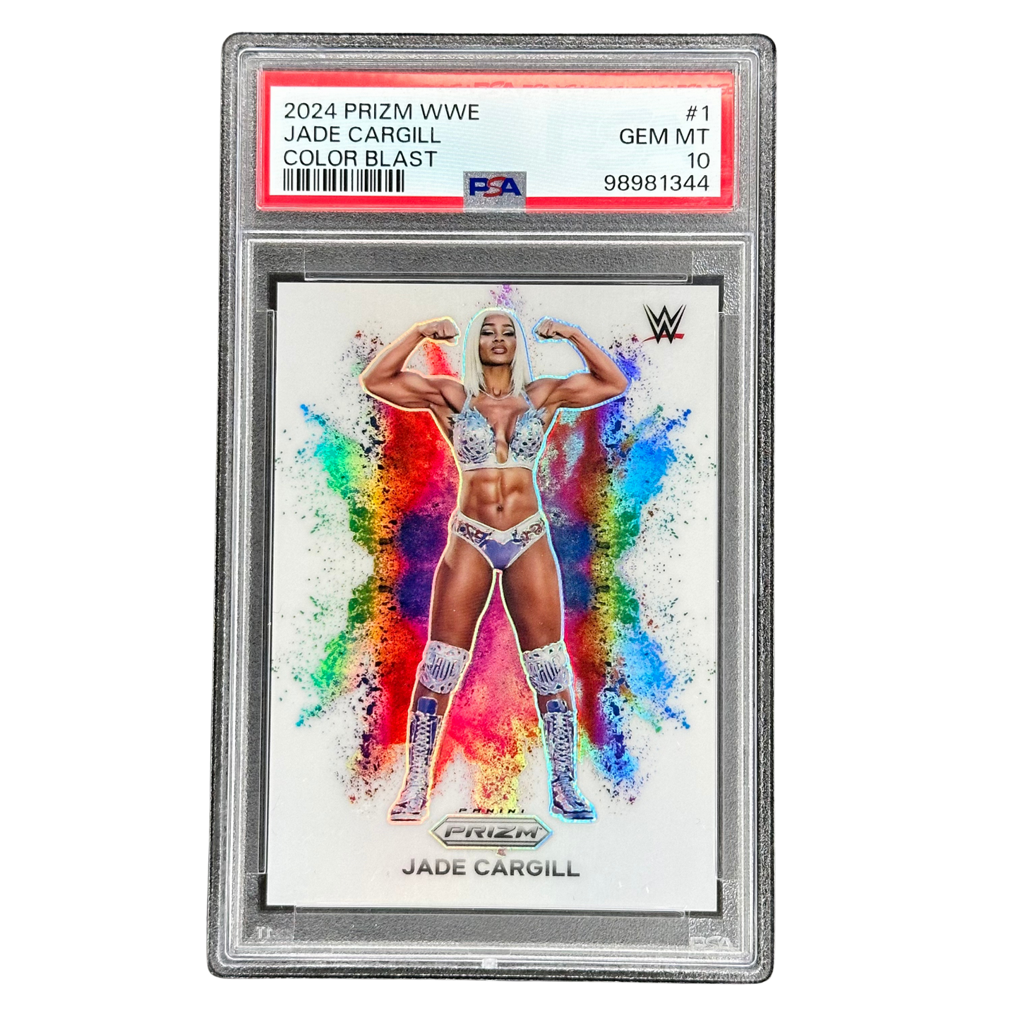 Jade Cargill 2024 Prizm Color Blast PSA 10 #1