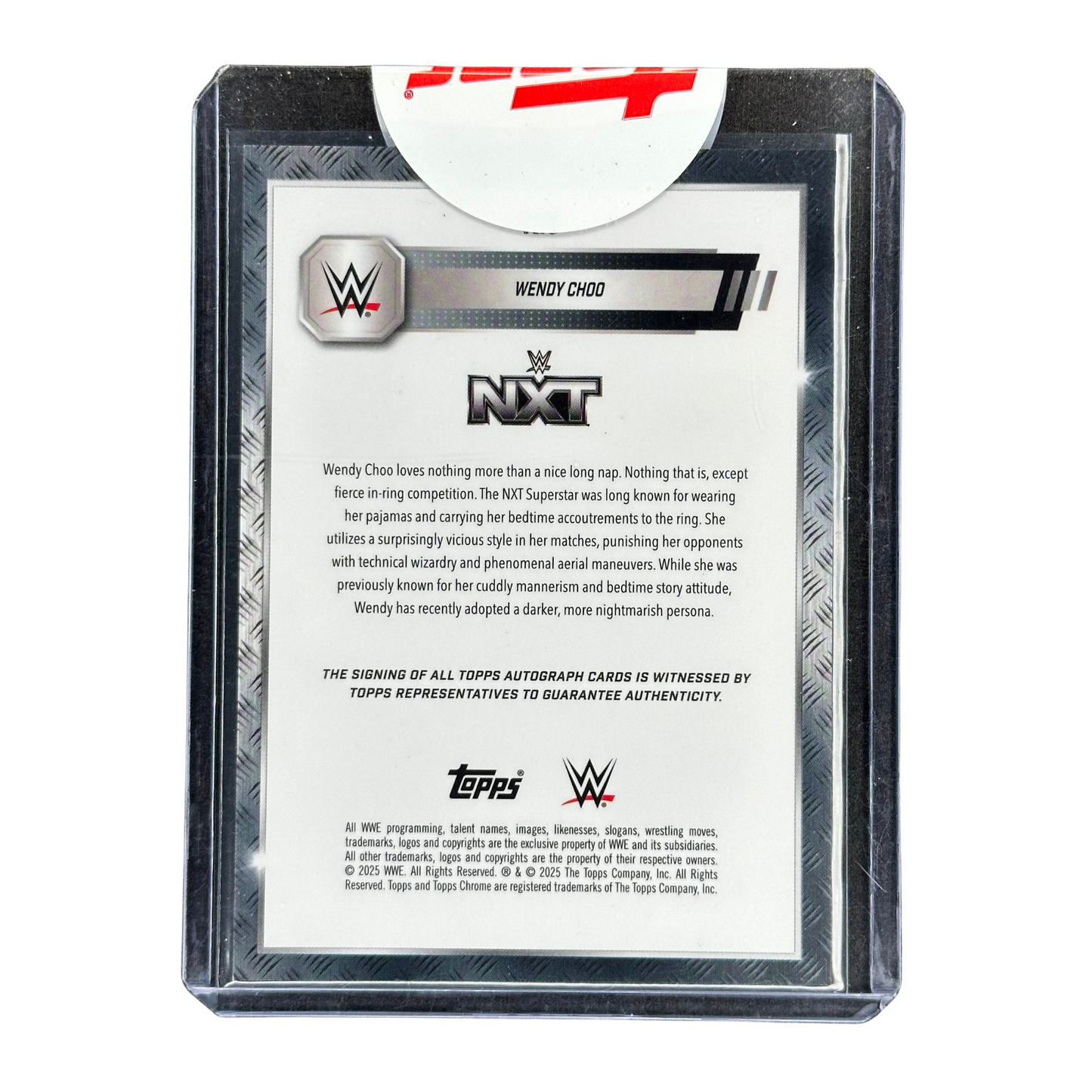 Wendy Choo 2025 Chrome Orange Auto 6/25