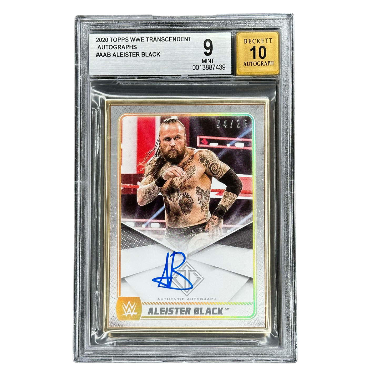 Aleister Black 2020 Transcendent Auto 24/25 BGS 9 #AAB