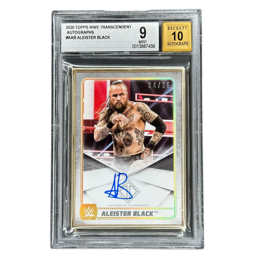 Aleister Black 2020 Transcendent Auto 24/25 BGS 9 #AAB
