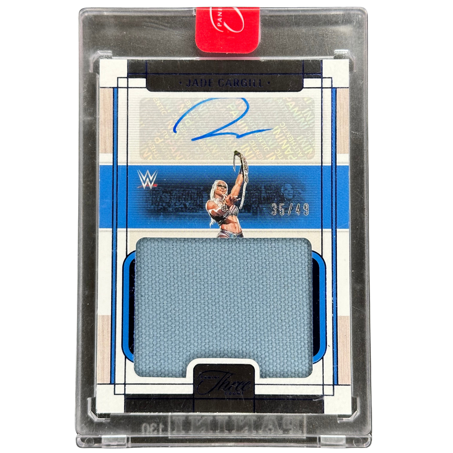 Jade Cargill 2024 Three Count Memorabilia Auto 35/49 #MM-JCG