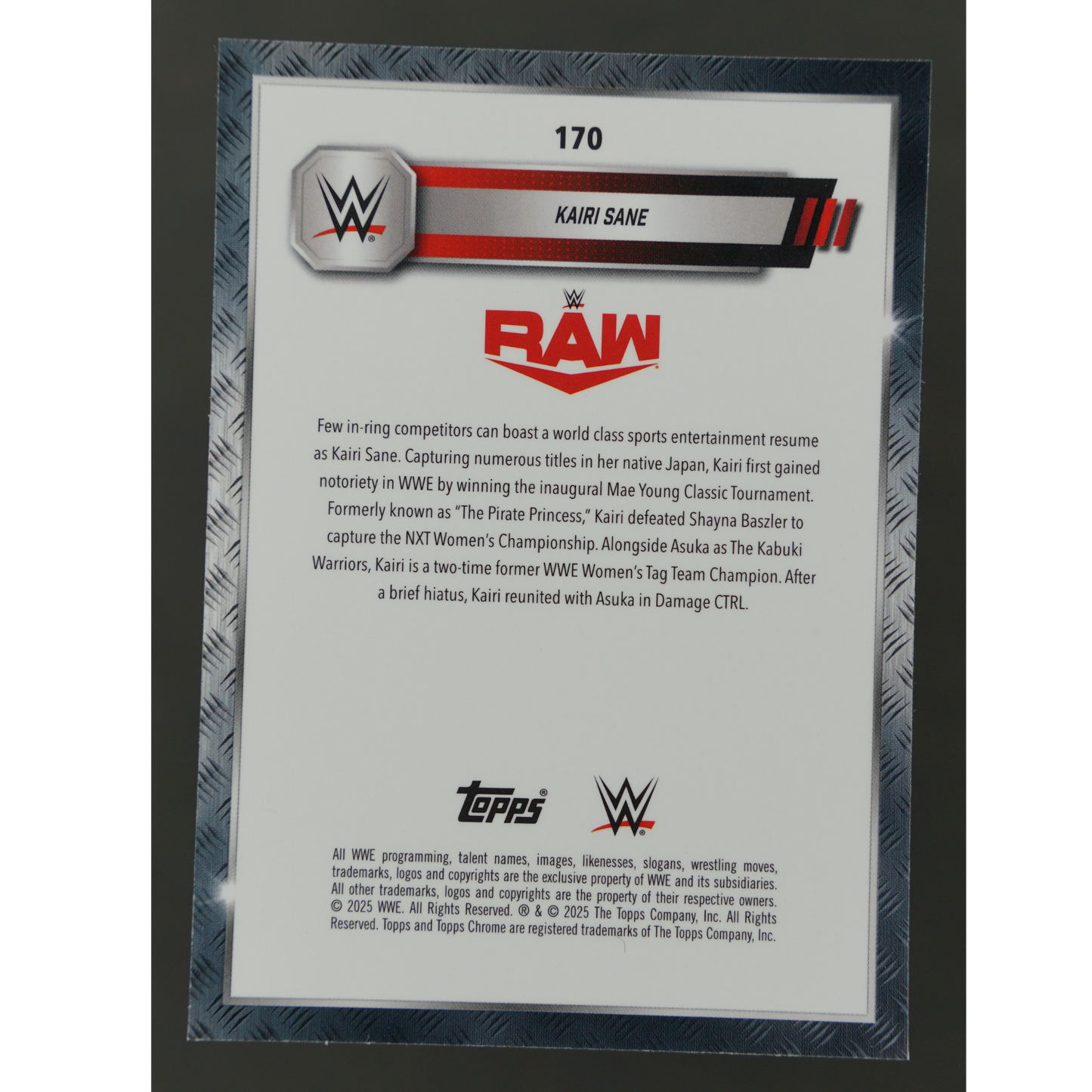 Kairi Sane 2025 Chrome 120/199 #170