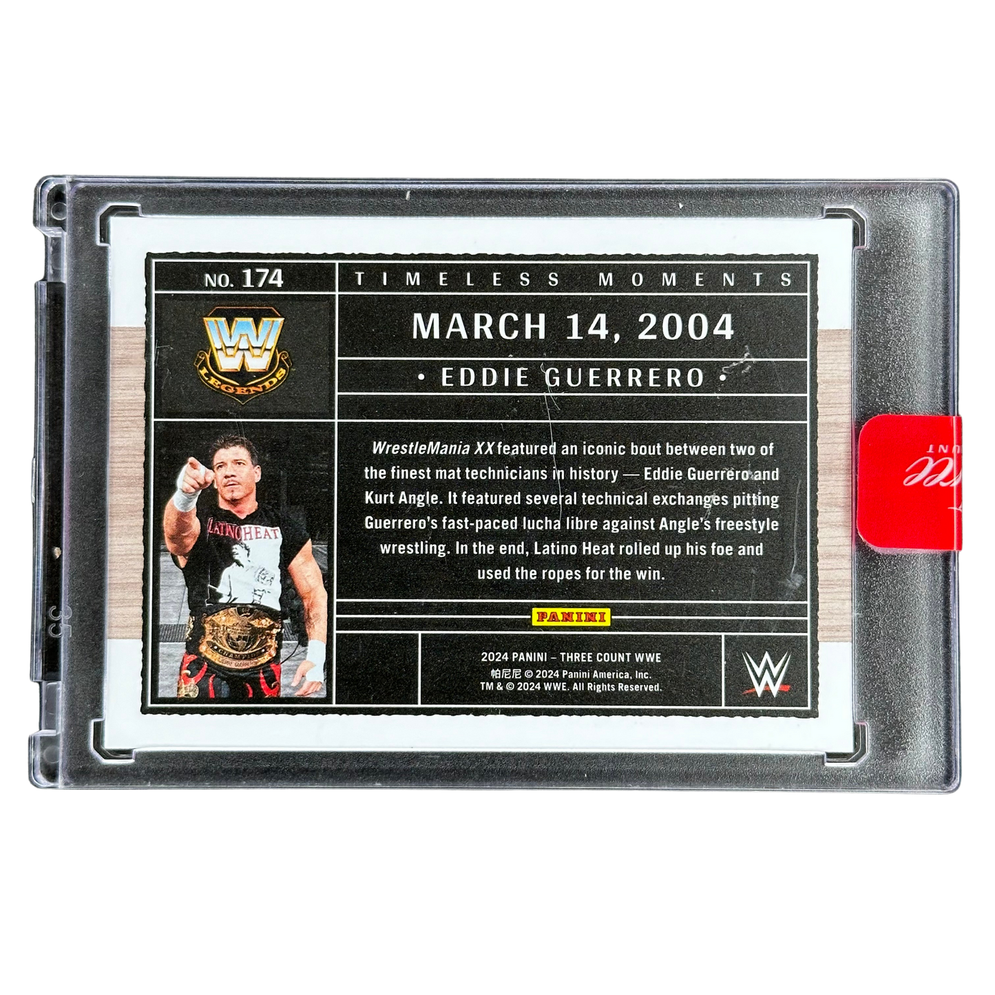 Eddie Guerrero 2024 Three Count Timeless Moments 12/40 #174