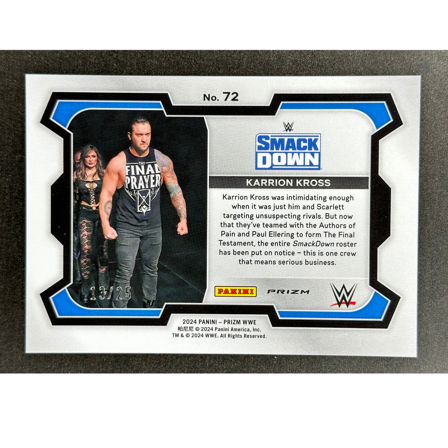 Karrion Kross 2024 Prizm 13/25 #72