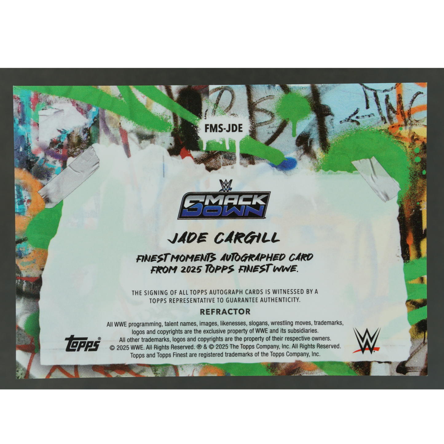 Jade Cargill 2025 Finest Moments Auto #FMS-JDE