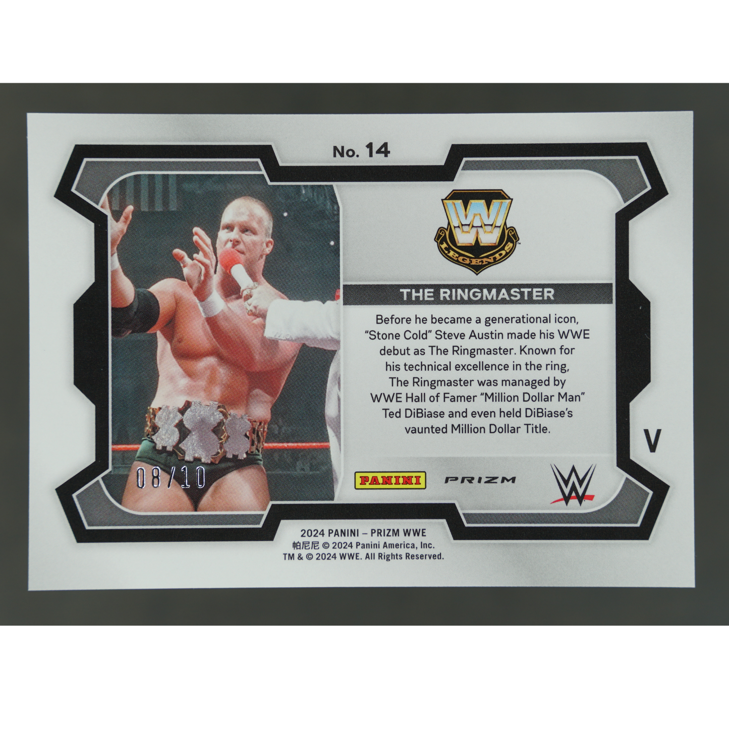 The Ringmaster 2024 Prizm Under Card Gold 8/10 #14
