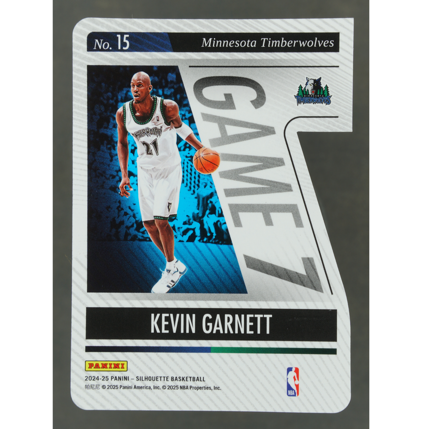Kevin Garnett 2024 Silhouette Game 7 Die-Cut 5/25 #15