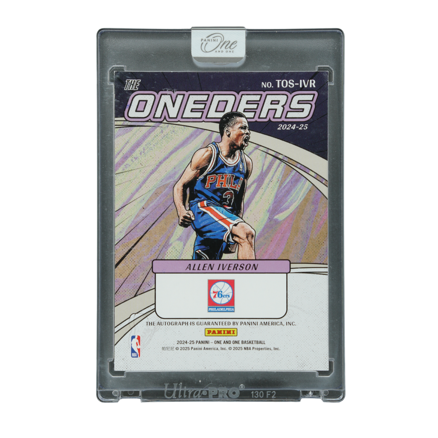 Allen Iverson 2024-25 One and One Oneders 25/25 Auto #TOS-IVR