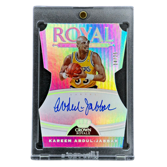 Kareem Abdul-Jabbar 2019 Crown Royale Auto Die-Cut 14/25 #RY-KAJ