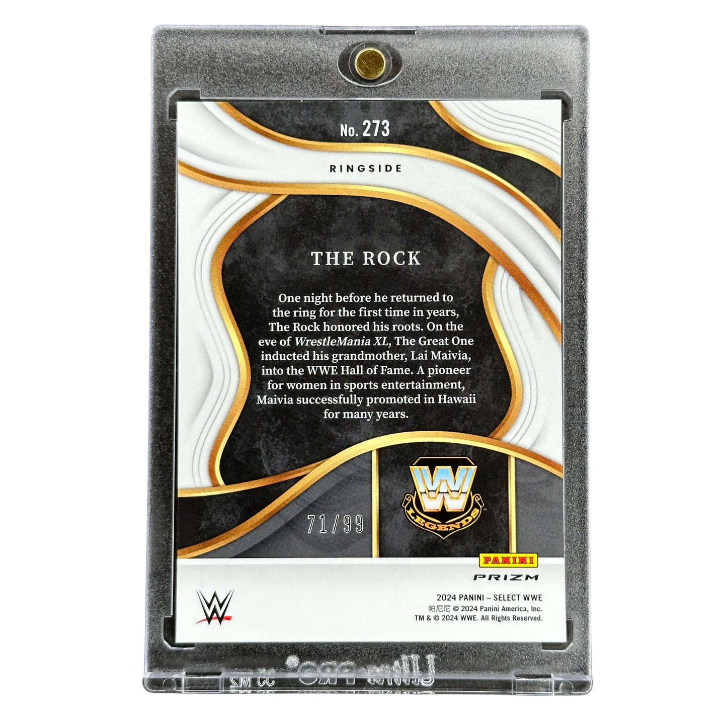 The Rock 2024 Select Ringside 71/99 #273