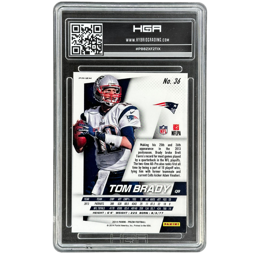 Tom Brady 2014 Prizm Red White Blue HGA 9 #36