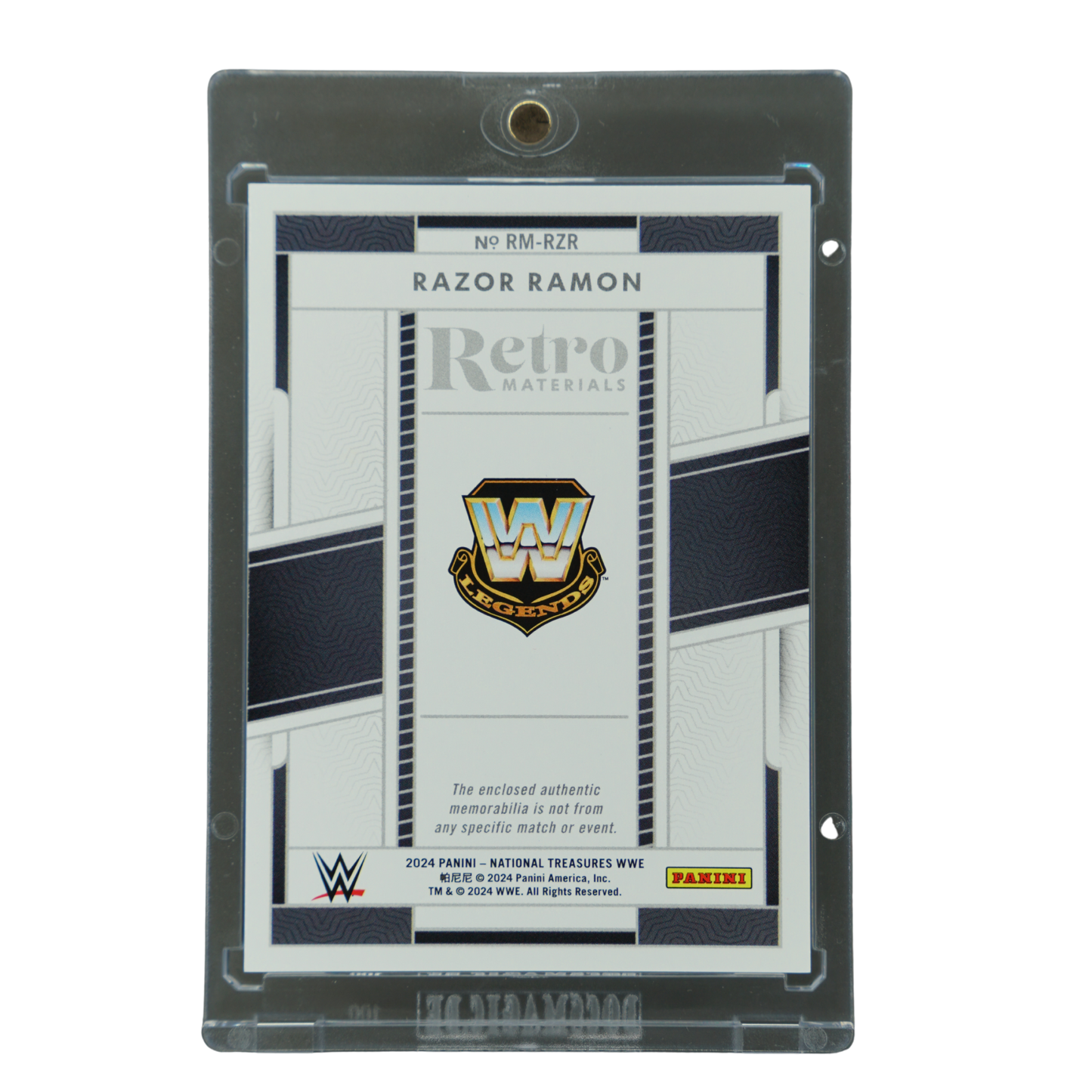 Razor Ramon 2024 National Treasures Retro Materials 6/10 #RM-RZR
