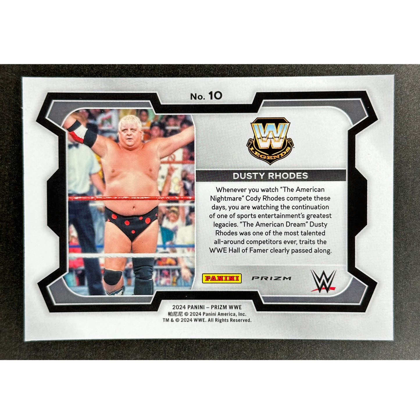 Dusty Rhodes 2024 Prizm White Sparkle #10